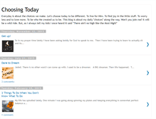 Tablet Screenshot of choosingtoday.blogspot.com