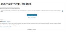 Tablet Screenshot of aboutnextstopdecatur.blogspot.com