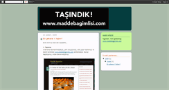 Desktop Screenshot of maddebagimlisi.blogspot.com