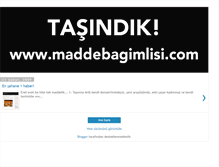 Tablet Screenshot of maddebagimlisi.blogspot.com