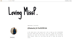 Desktop Screenshot of lovingmissp.blogspot.com