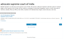 Tablet Screenshot of advocate-supreme-court-of-india.blogspot.com