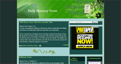 Desktop Screenshot of mydailymemoryverse.blogspot.com