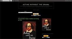 Desktop Screenshot of actingwithoutthedrama.blogspot.com