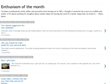 Tablet Screenshot of enthusiasmofthemonth.blogspot.com