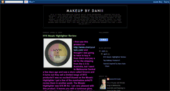 Desktop Screenshot of makeupbydanii.blogspot.com