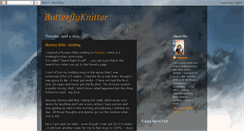 Desktop Screenshot of butterflyknitter.blogspot.com