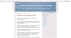 Desktop Screenshot of admfinanzaspersonales.blogspot.com