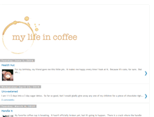 Tablet Screenshot of mylifeincoffee.blogspot.com