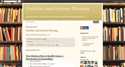 Desktop Screenshot of facilitiesservicesplanning.blogspot.com