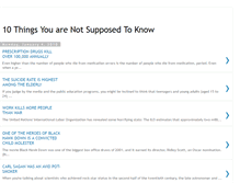 Tablet Screenshot of 10thingsyouarenotsupposedtoknow.blogspot.com