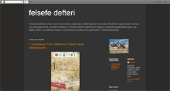 Desktop Screenshot of felsefedefteri.blogspot.com
