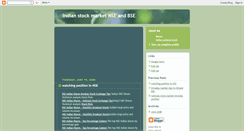 Desktop Screenshot of indianstockcapitalmarket.blogspot.com