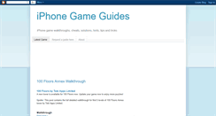 Desktop Screenshot of iphonegameguides.blogspot.com