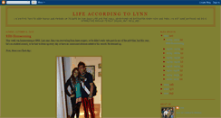 Desktop Screenshot of lifeaccordingtolynn.blogspot.com