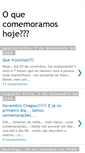 Mobile Screenshot of oquecomemoramoshoje.blogspot.com