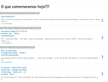 Tablet Screenshot of oquecomemoramoshoje.blogspot.com