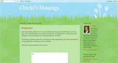 Desktop Screenshot of chickismusings.blogspot.com