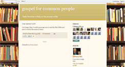 Desktop Screenshot of gospelforcommonpeople.blogspot.com