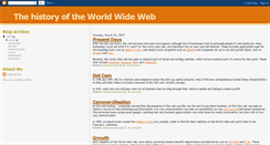 Desktop Screenshot of historyoftheworldwideweb.blogspot.com