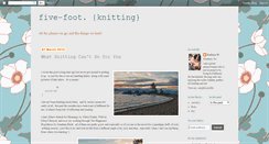 Desktop Screenshot of fiveftknitting.blogspot.com