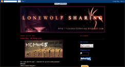 Desktop Screenshot of lonewolfsharing.blogspot.com