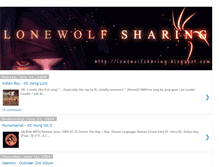 Tablet Screenshot of lonewolfsharing.blogspot.com