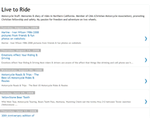 Tablet Screenshot of cruiserlivetoride.blogspot.com