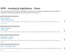 Tablet Screenshot of gpw-inwestycje.blogspot.com