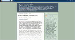 Desktop Screenshot of cybersecurityblog.blogspot.com