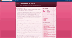 Desktop Screenshot of charisse30by30.blogspot.com