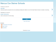 Tablet Screenshot of marcuscox-steinerschools.blogspot.com