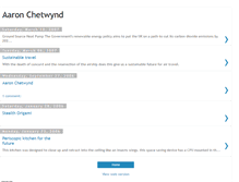 Tablet Screenshot of aaronchetwynd.blogspot.com