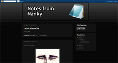 Desktop Screenshot of notesfromnanky.blogspot.com