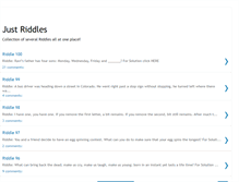 Tablet Screenshot of justriddles.blogspot.com