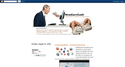 Desktop Screenshot of nowearncash.blogspot.com