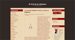 Desktop Screenshot of elartedelaliteratura.blogspot.com