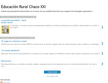 Tablet Screenshot of educacionruralchaco21.blogspot.com