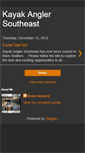 Mobile Screenshot of kayakanglersoutheast.blogspot.com