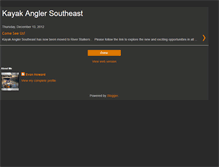 Tablet Screenshot of kayakanglersoutheast.blogspot.com