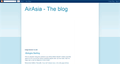 Desktop Screenshot of airasiablog.blogspot.com