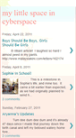 Mobile Screenshot of mylittlespaceincyberspace.blogspot.com