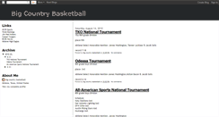 Desktop Screenshot of bigcountrybasketball.blogspot.com