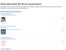 Tablet Screenshot of pacomelendezartecreativo.blogspot.com