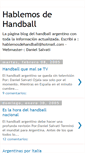 Mobile Screenshot of hablemosdehandball.blogspot.com