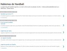 Tablet Screenshot of hablemosdehandball.blogspot.com