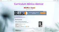 Desktop Screenshot of monicalencarcurriculum.blogspot.com