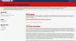 Desktop Screenshot of metaversetech.blogspot.com