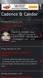 Mobile Screenshot of cadence-candor.blogspot.com