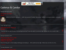 Tablet Screenshot of cadence-candor.blogspot.com